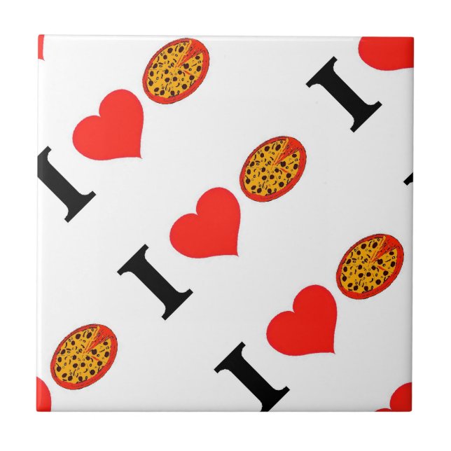 I Love Pizza Tile (Front)