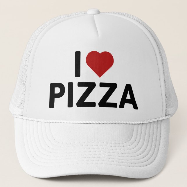 I Love Pizza Trucker Hat (Front)
