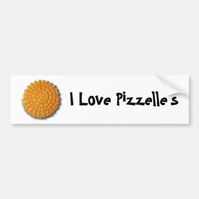 I love Pizzelle's Bumper Sticker (Front)