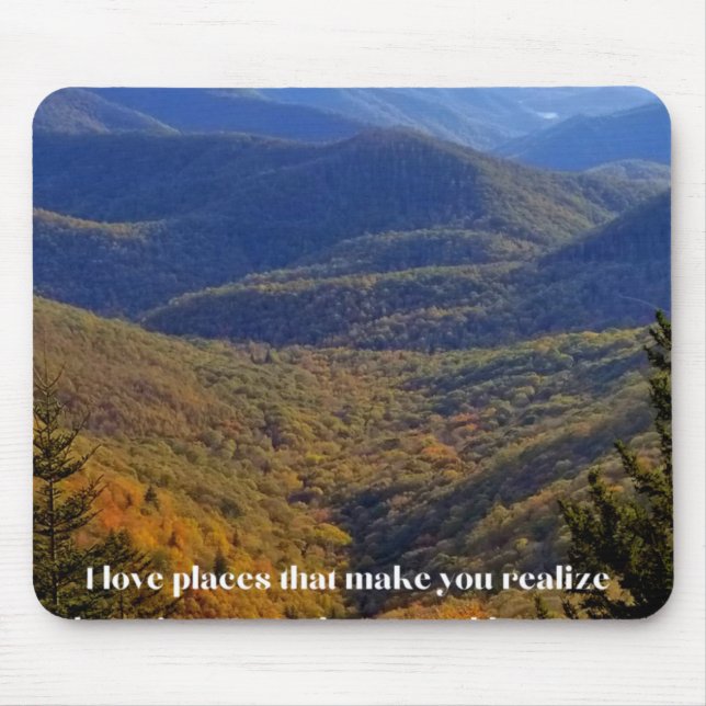 I love places mouse mat (Front)