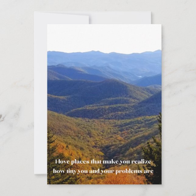 I love places Notecard (Front)