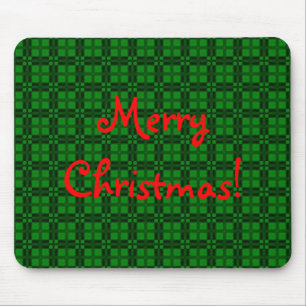 I Love Plaid- Christmas Green Mouse Mat