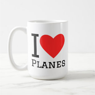 I love planes coffee mug