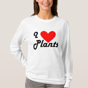 I Love Plants Cute Home Garden Retro T-Shirt
