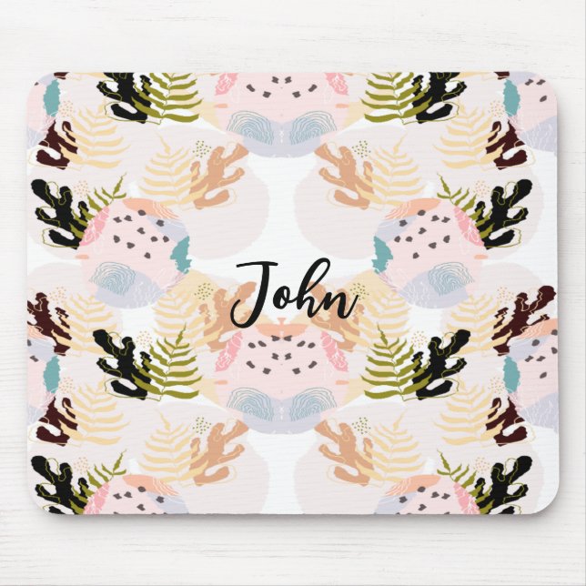 I Love Plants Mouse Mat (Front)