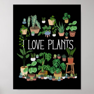 I Love Plants Poster