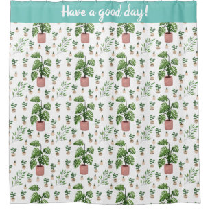 I Love Plants Shower Curtain