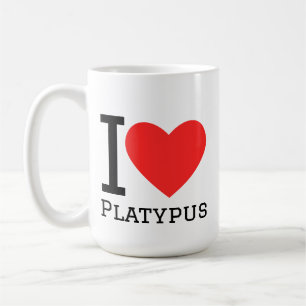 I love platypus coffee mug