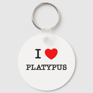 I Love PLATYPUS Key Ring