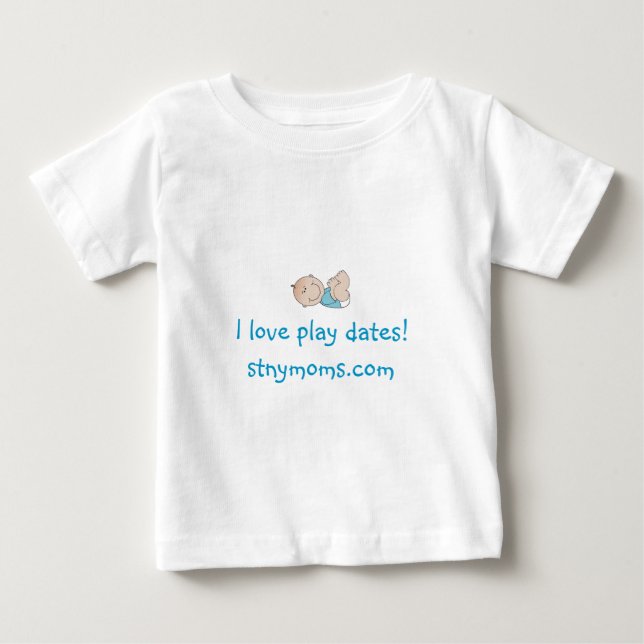 "I love play dates" Shirt - Boy (Front)