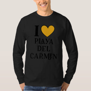 I Love Playa del Carmen Mexico Vacation 2 T-Shirt