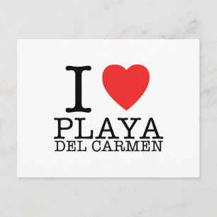 I love Playa del Carmen Post Card
