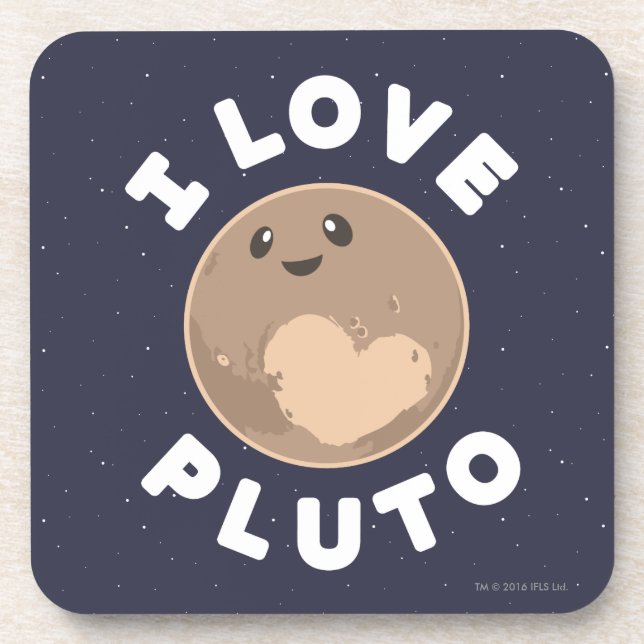 I Love Pluto Coaster (Front)