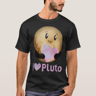 I Love Pluto Heart Cute Planet Space Science Astro T-Shirt