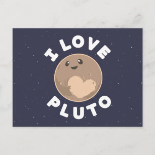 I Love Pluto Postcard