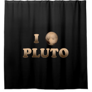 I Love Pluto Shower Curtain