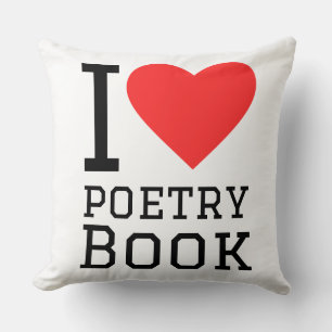 I love poetry book cushion