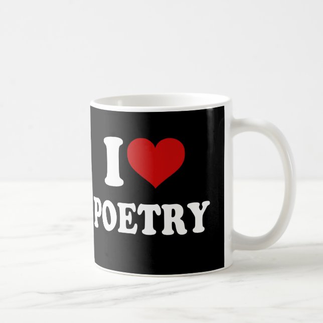 I Love Poetry Coffee Mug (Right)