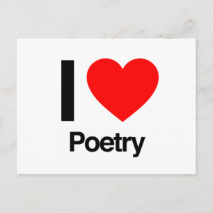 i love poetry postcard
