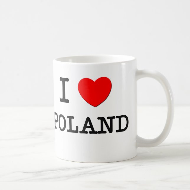 I Love Poland Coffee Mug (Right)