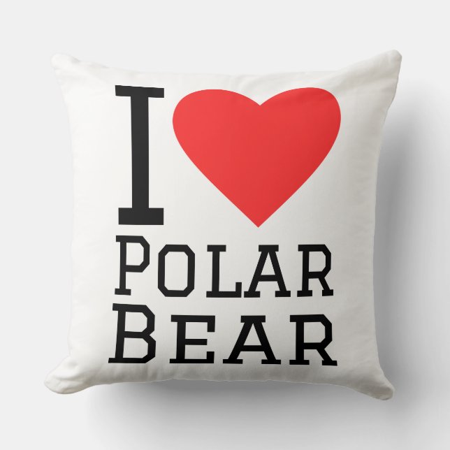 I love polar bear cushion (Front)
