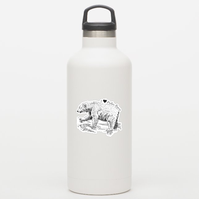 I Love Polar Bears (Waterbottle)