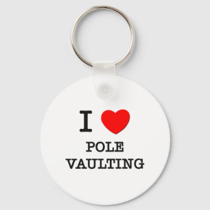 I Love Pole Vaulting Key Ring