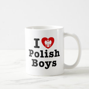 I Love Polish Boys Coffee Mug