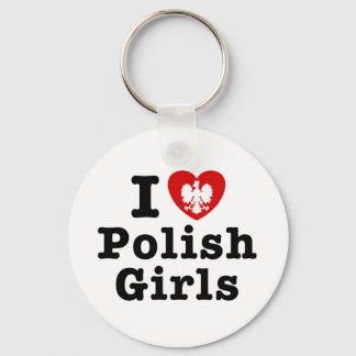 I Love Polish Girls Key Ring