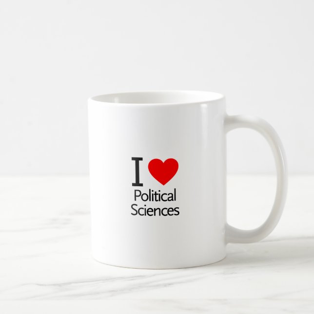 I Love Political Science Coffee Mug (Right)