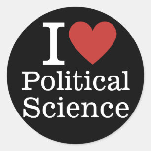 I ❤️ Love Political Science for Students/Faculty Classic Round Sticker