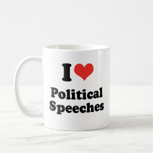 I LOVE POLITICAL SPEECHES - .png Coffee Mug