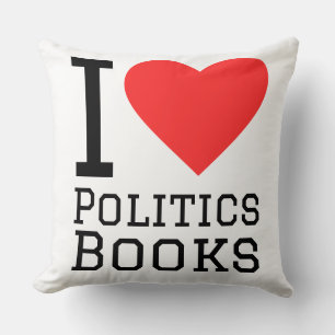 I love politics books  cushion