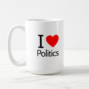 I Love Politics Coffee Mug