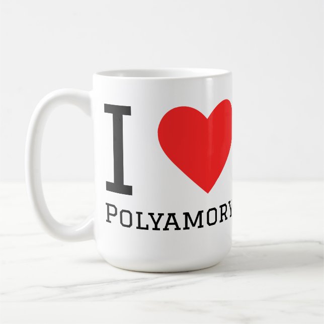 I love polyamory  coffee mug (Left)