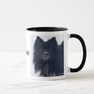" I LOVE Pomeranians!" Watercolor Painting  Mug