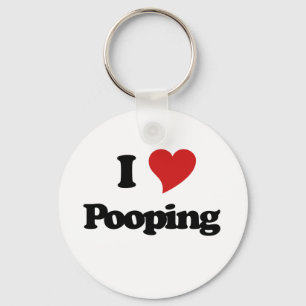 I Love Pooping Key Ring