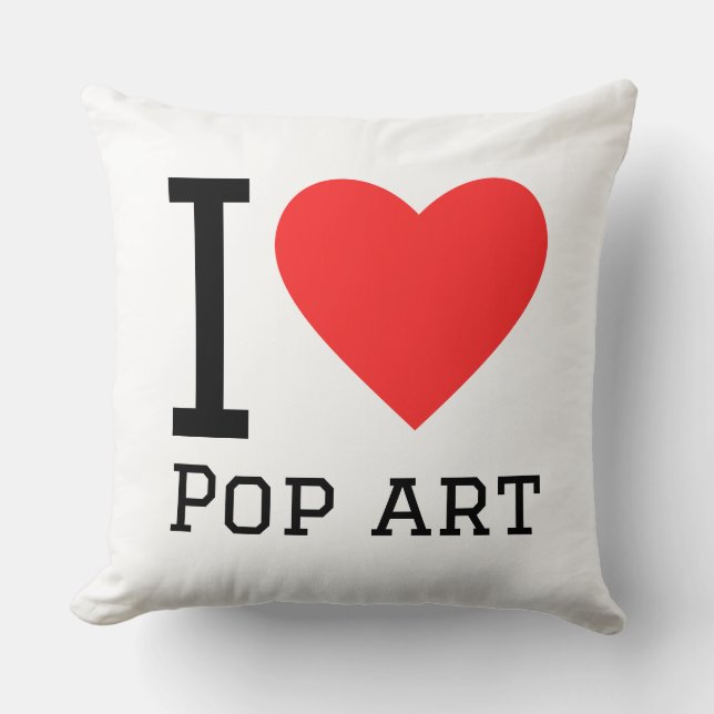 I love pop art cushion (Front)