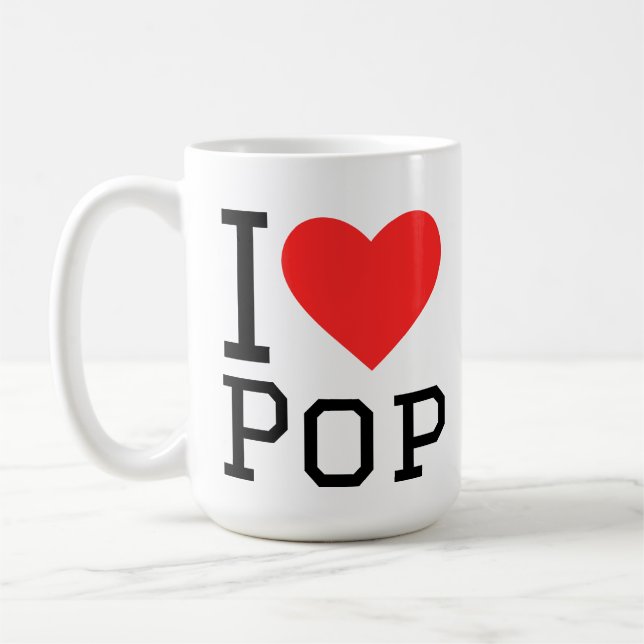 I love pop coffee mug (Left)