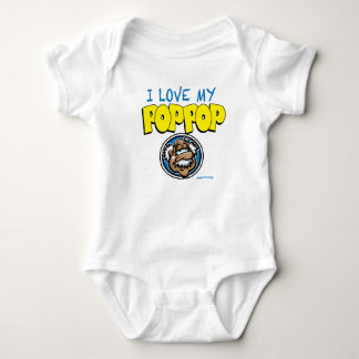 I Love Pop Pop Baby Bodysuit