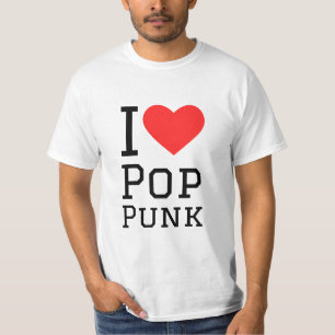 I love pop punk square sticker T-Shirt