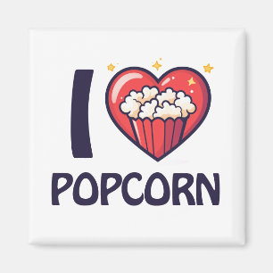 I love Popcorn Magnet