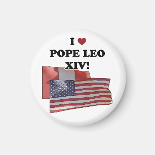 I Love Pope Leo XIV! Magnet