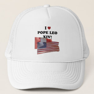 I Love Pope Leo XIV! Trucker Hat