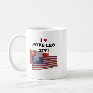 I Love Pope Leo XIV Version II Coffee Mug
