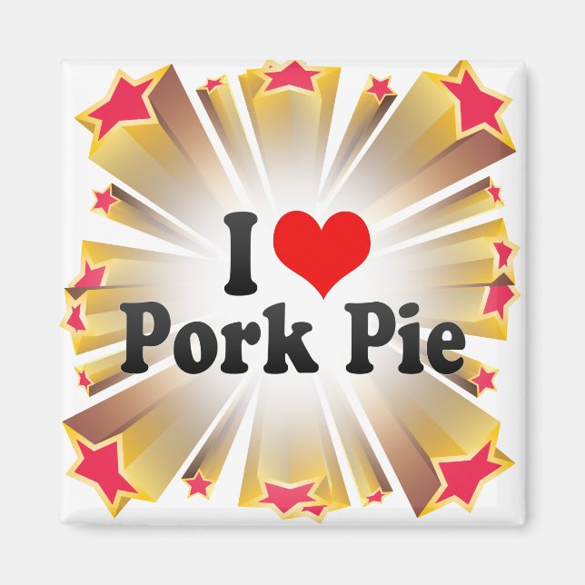 I Love Pork Pie Magnet (Front)