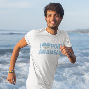 I Love Port Aransas Cute Texas Beach T-Shirt