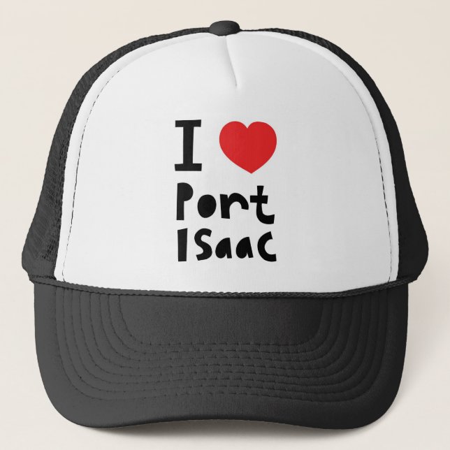 I love Port Isaac Trucker Hat (Front)