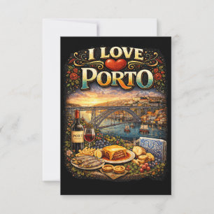 I Love Porto Thank You Card