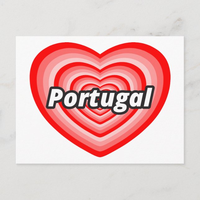 I love Portugal Postcard (Front)